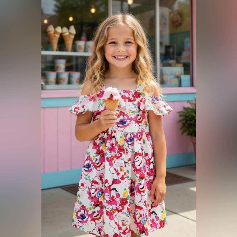 Floral Off-Shoulder Dress Janie and Jack